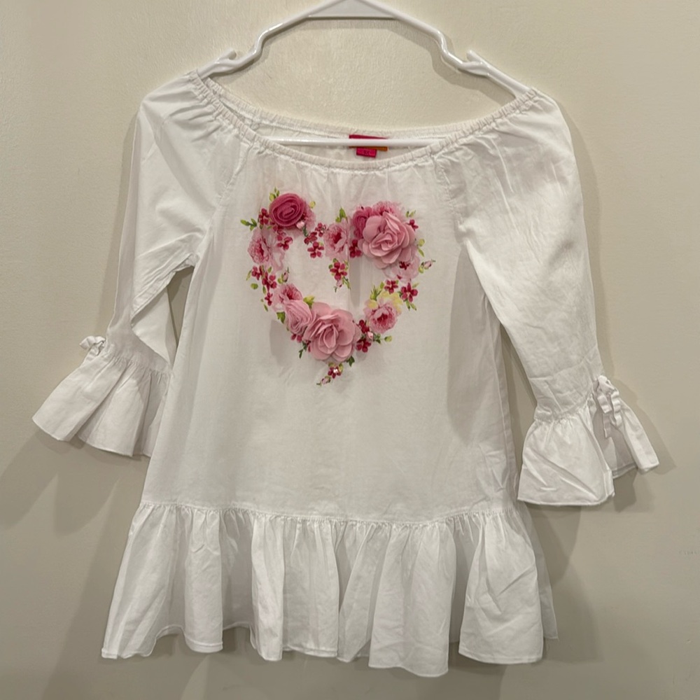 Kate Mack Girls' Radiant Roses Swim Cover Up